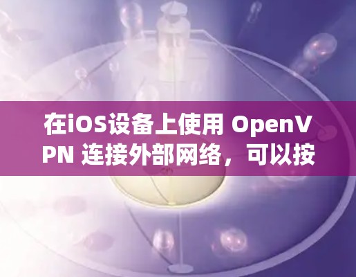 在iOS设备上使用 OpenVPN 连接外部网络，可以按照以下步骤进行