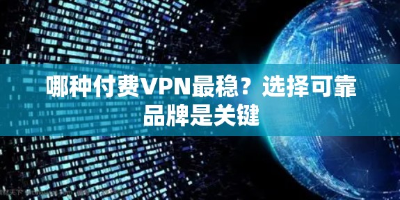 哪种付费VPN最稳?选择可靠品牌是关键 哪种付费VPN最稳?选择可靠品牌是关键